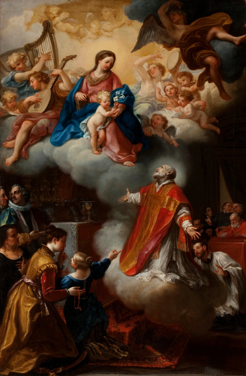 Synet af den hellige Filip Neri, 1721 af Marco Benefial
