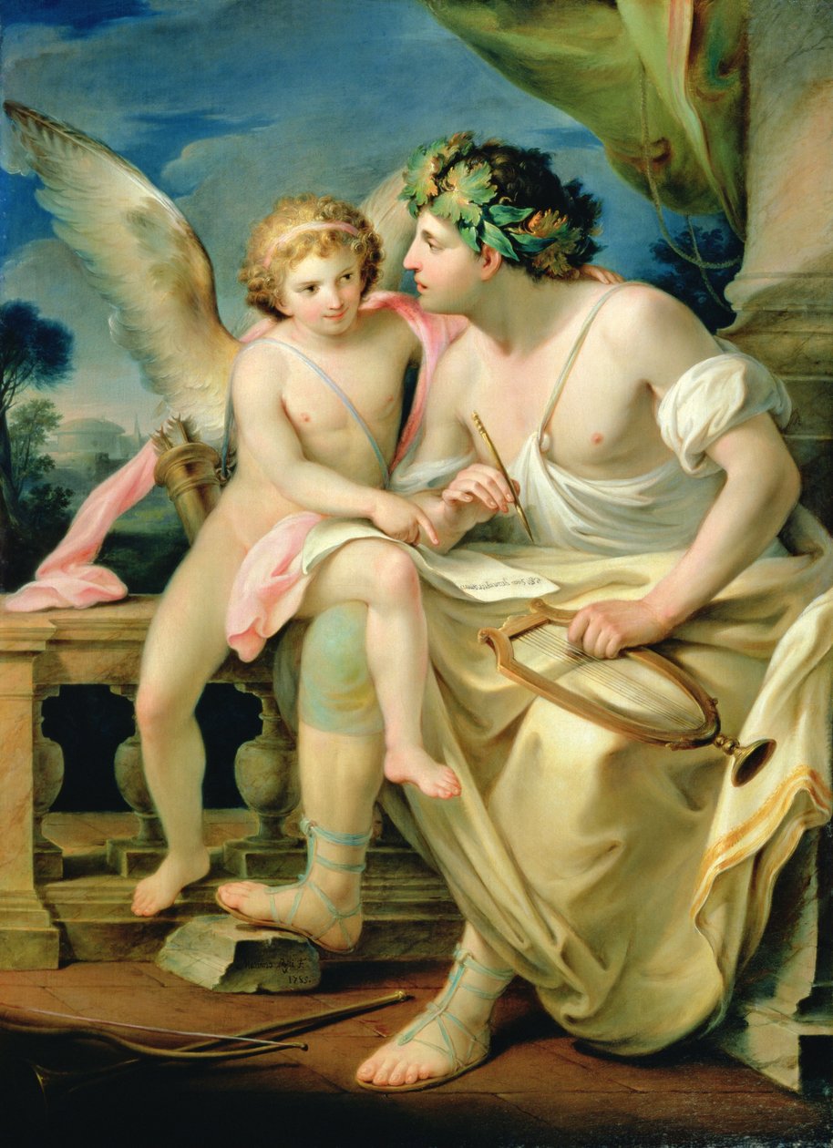 Digterens inspiration, 1785 af Marco Rossi