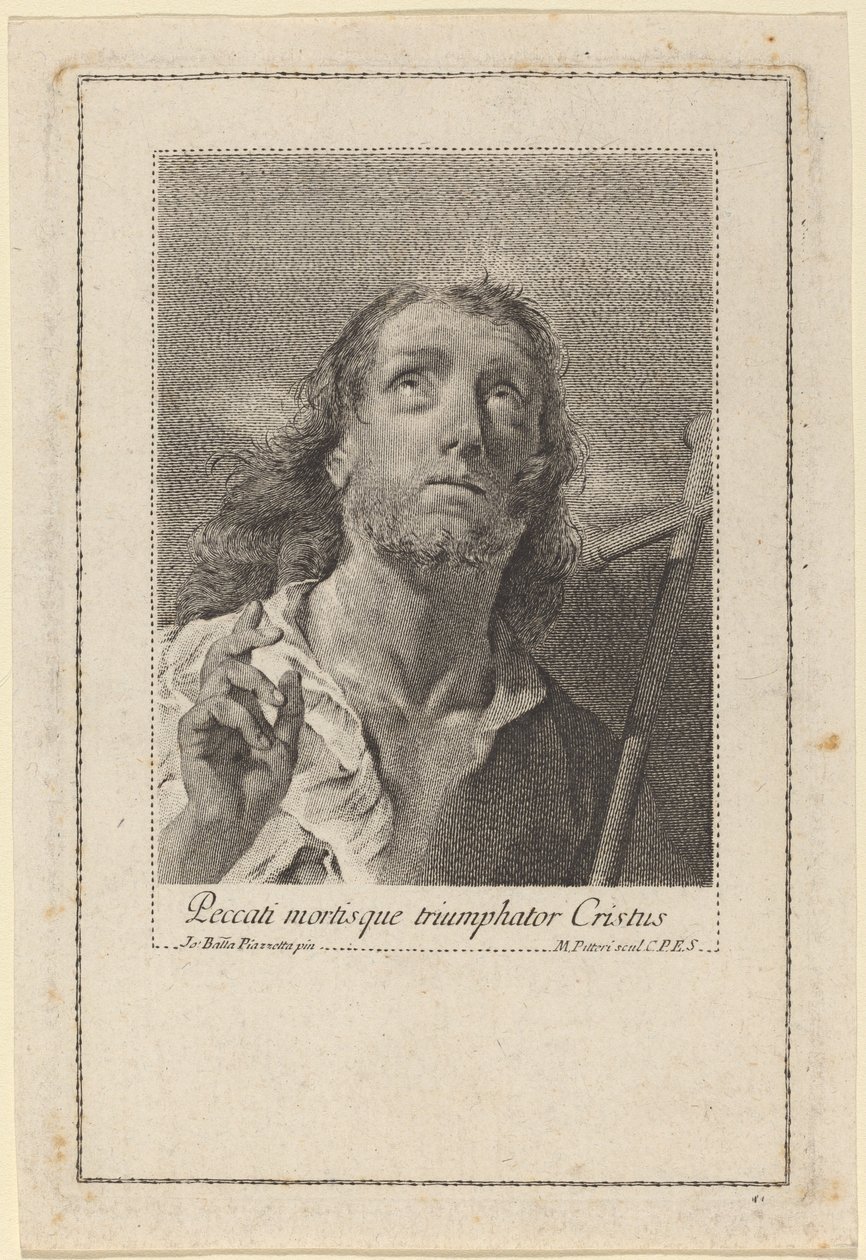 Kristus sejrer over synd og død af Marco Alvise Pitteri after Giovanni Battista Piazzetta