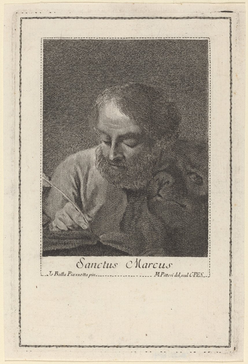 Sankt Markus af Marco Alvise Pitteri after Giovanni Battista Piazzetta