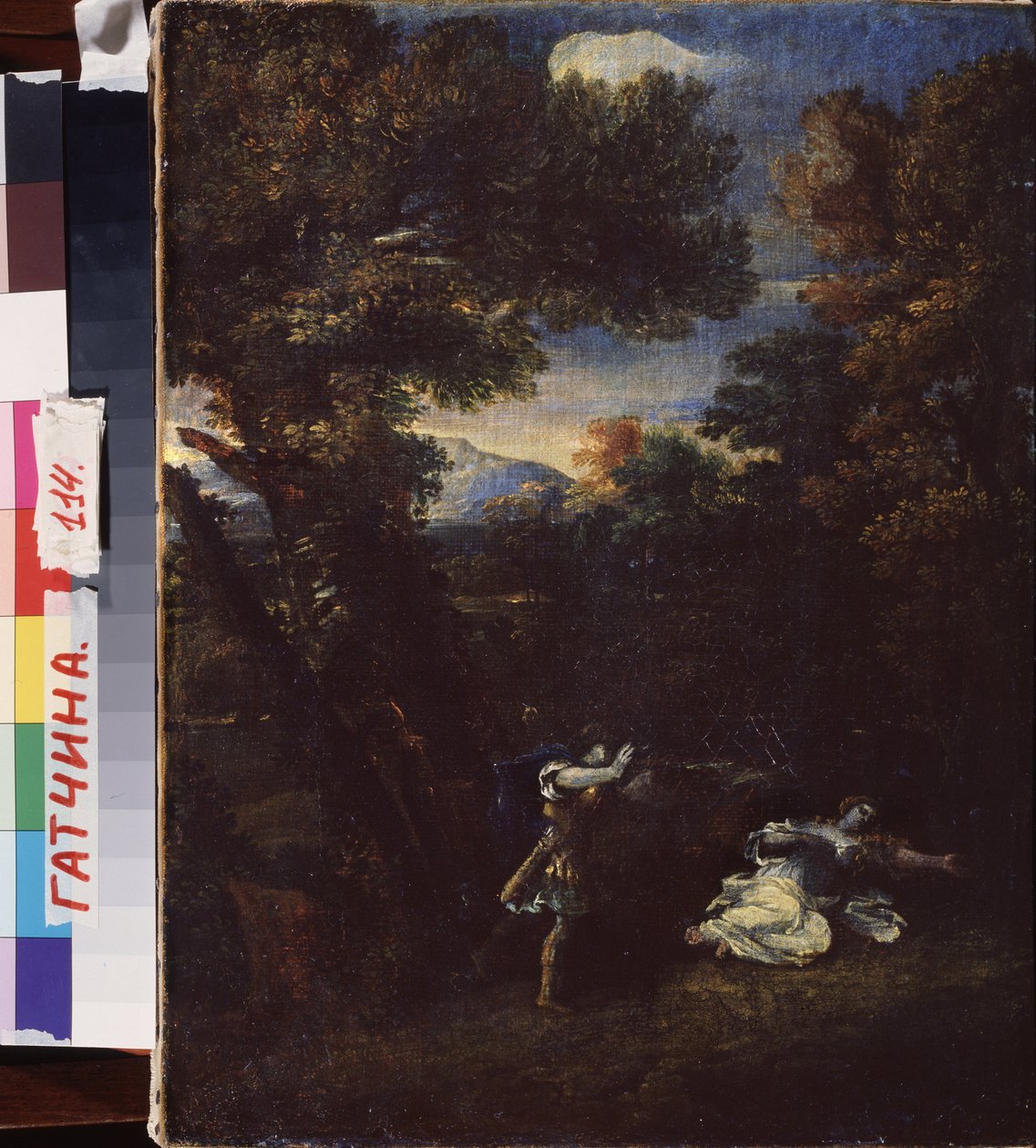 Cephalus et Procris (Cephalus og Procris). Peinture de Marcantonio Franceschini (1648-1729), huile sur toile. Italiensk kunst (Bologna) af Marcantonio Franceschini