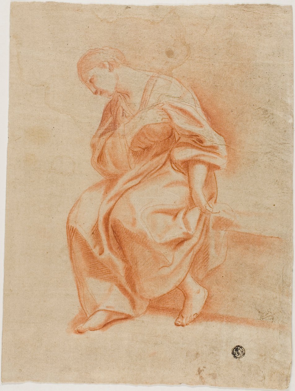 Siddende kvinde i profil af Marcantonio Franceschini