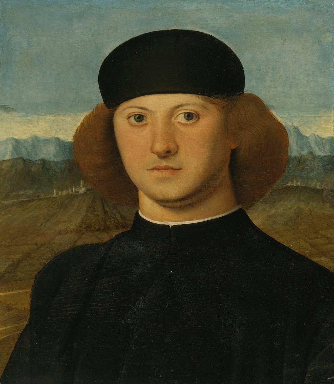 PORTRÆT AF EN UNG MAND, DER MENES AT VÆRE ALVISE DE FRANCESCHI af Marco Basaiti
