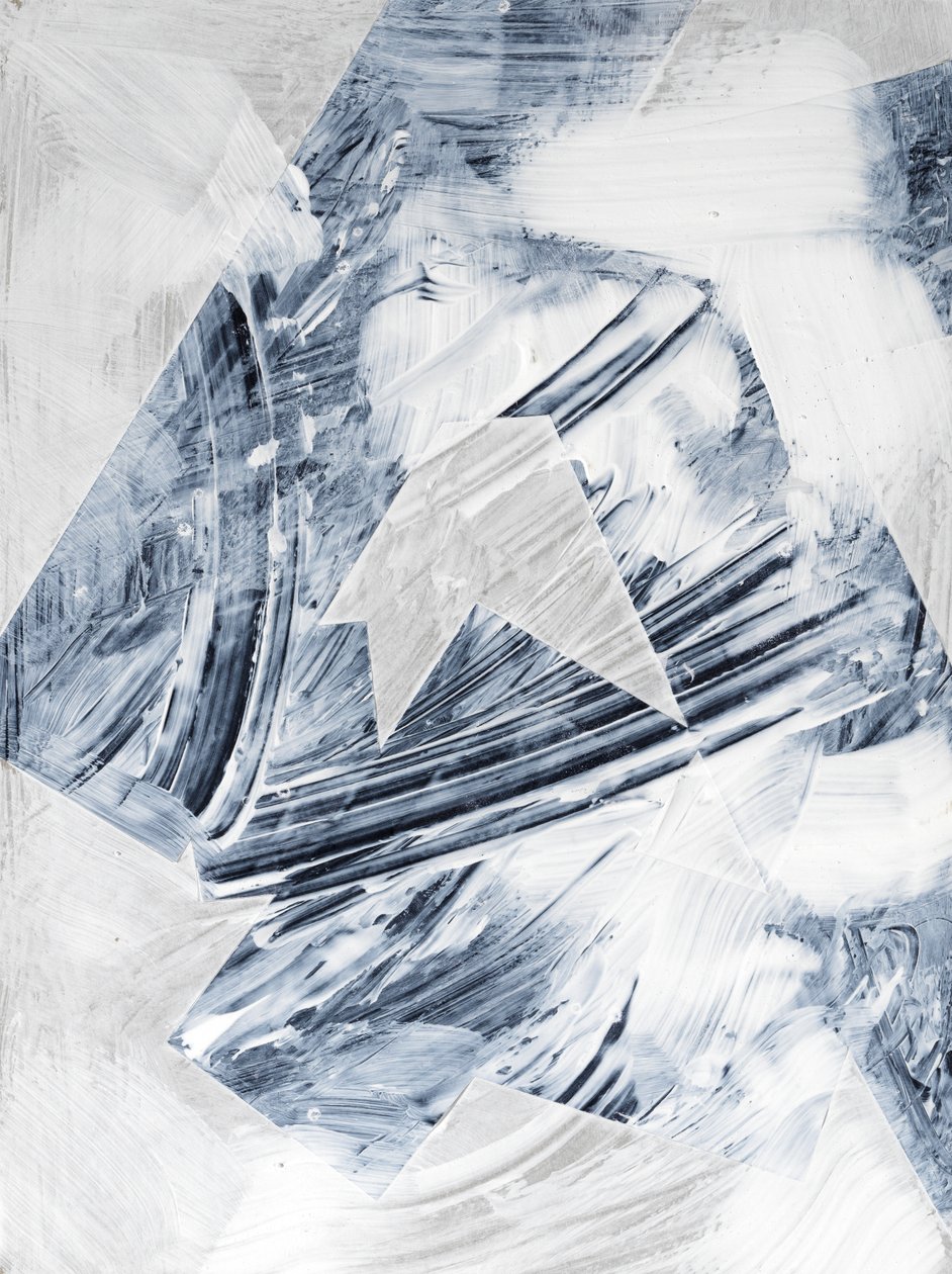 Geometrisk hvid, 2024 (blandede medier) af Marco Campedelli
