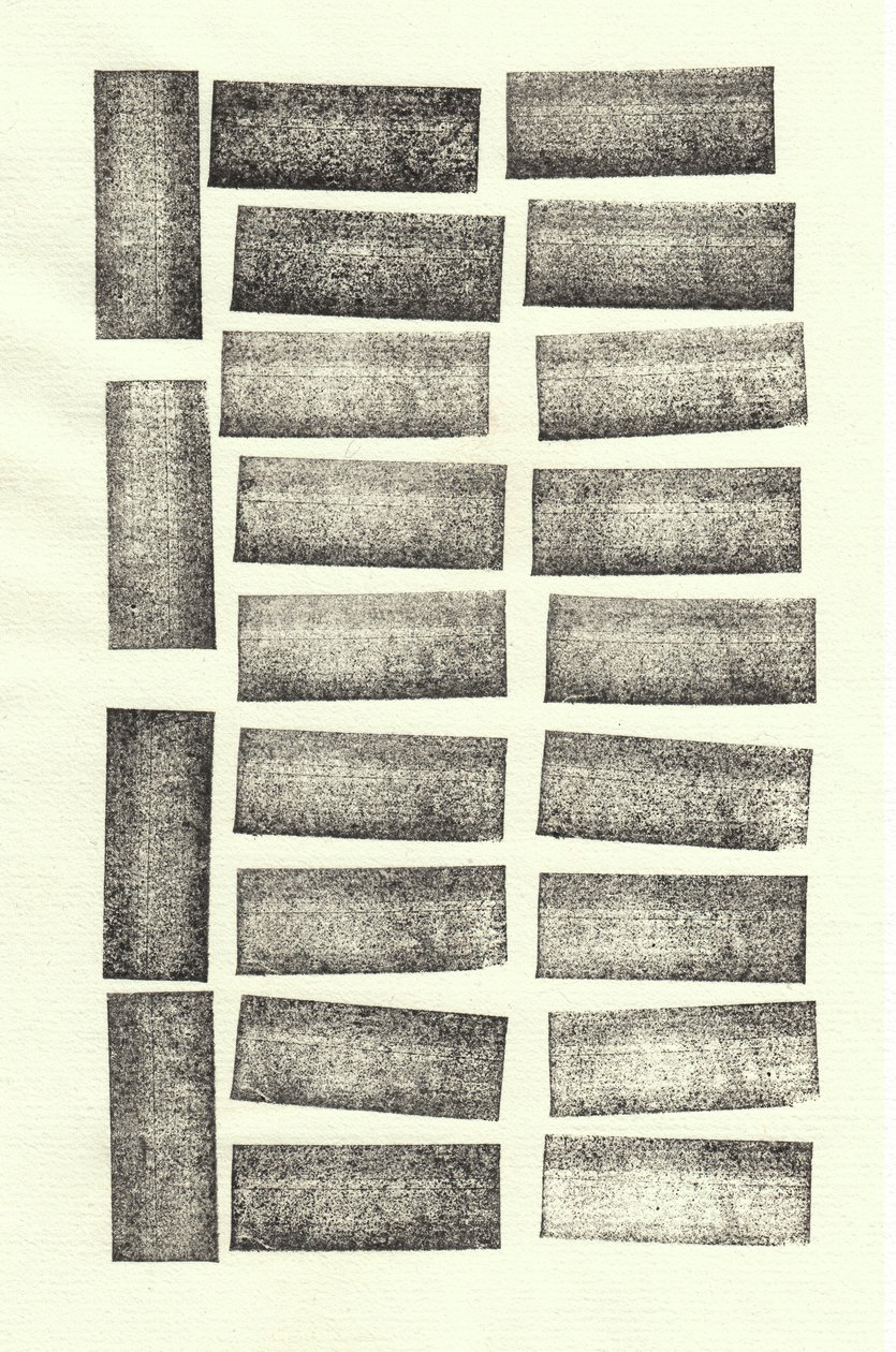Stones_22, 2017 (gummistempler) af Marco Campedelli