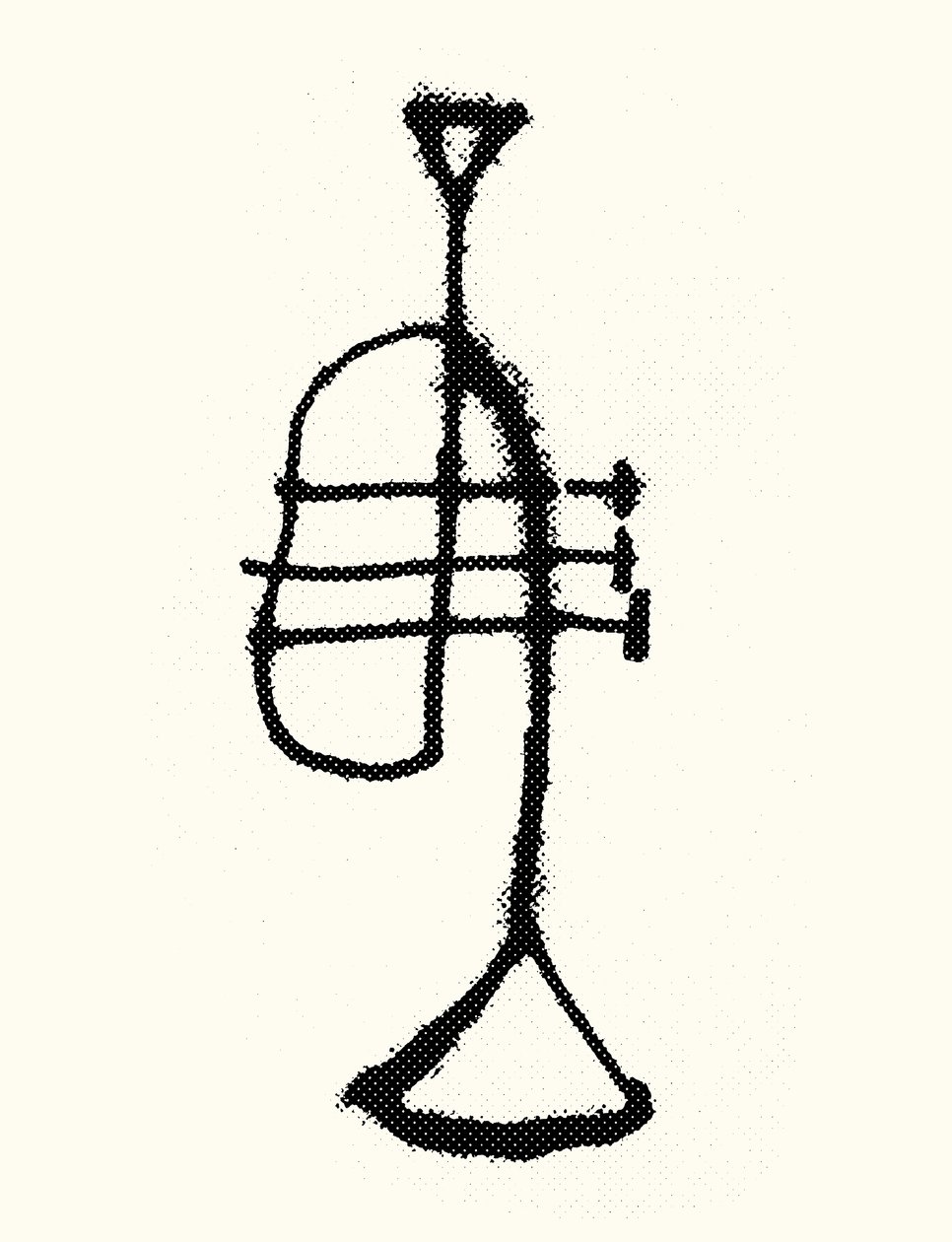 Trompet, 2019 (silketryk) af Marco Campedelli