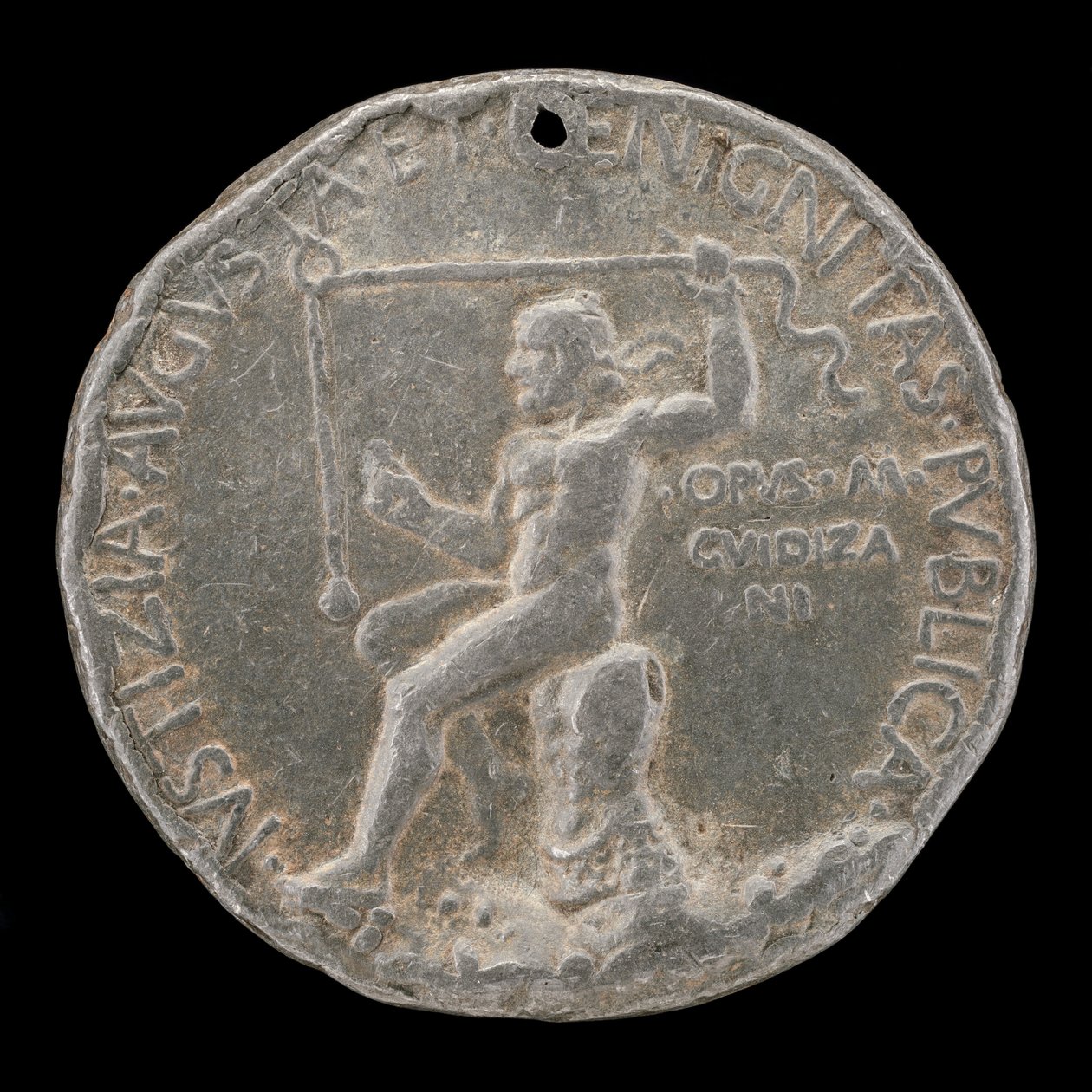 Prismodtagerfigur med et lodlinje [omvendt], 1454 eller senere. af Marco Guidizani
