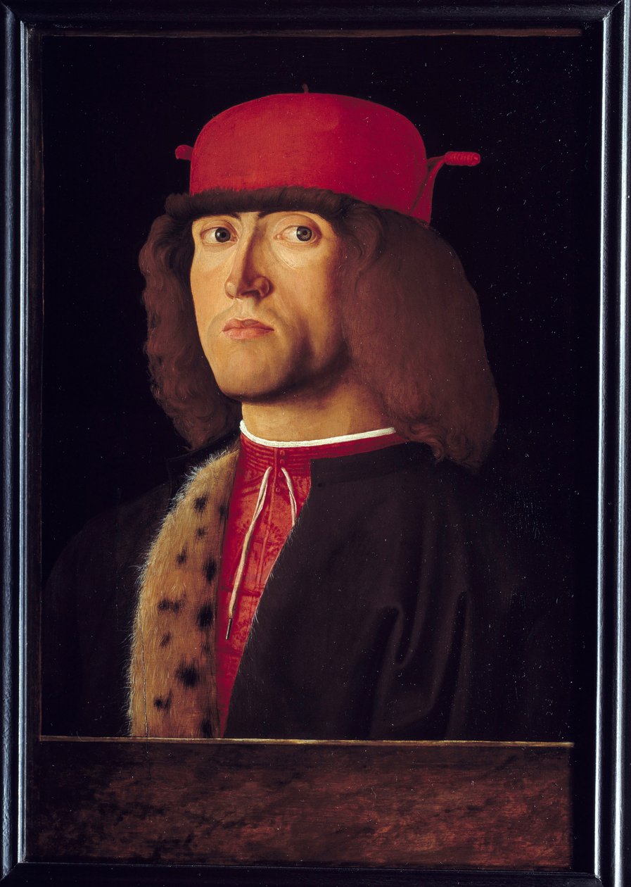 Portræt af menneskemaleri af Marco Marziale (1440-1507) af Marco Marziale