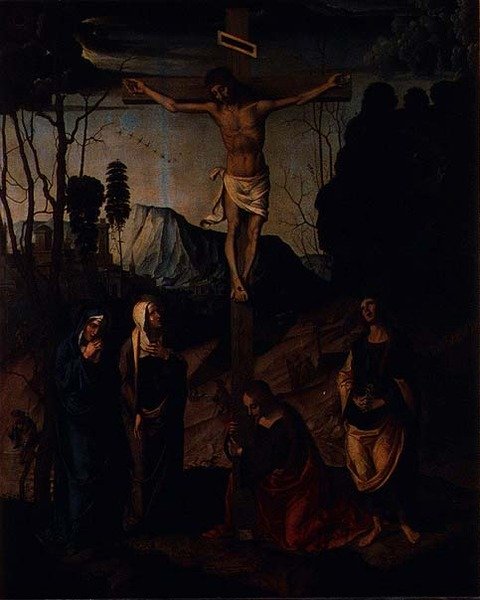 Korsfæstelse, ca. 1510 (panel) af Marco Palmezzano