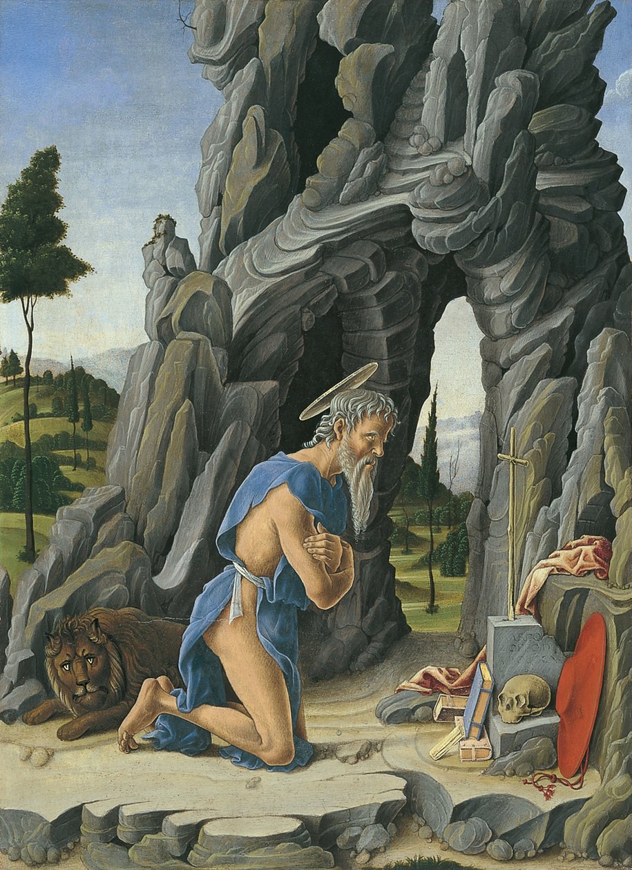 Sankt Hieronymus i ørkenen af Marco Zoppo