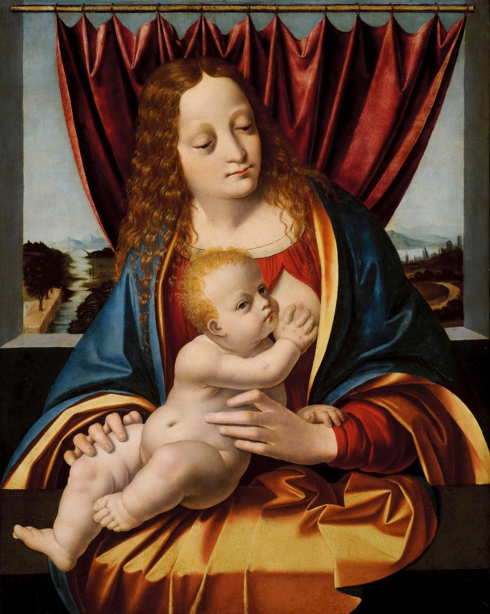 Madonna og barn af Marco d Oggiono