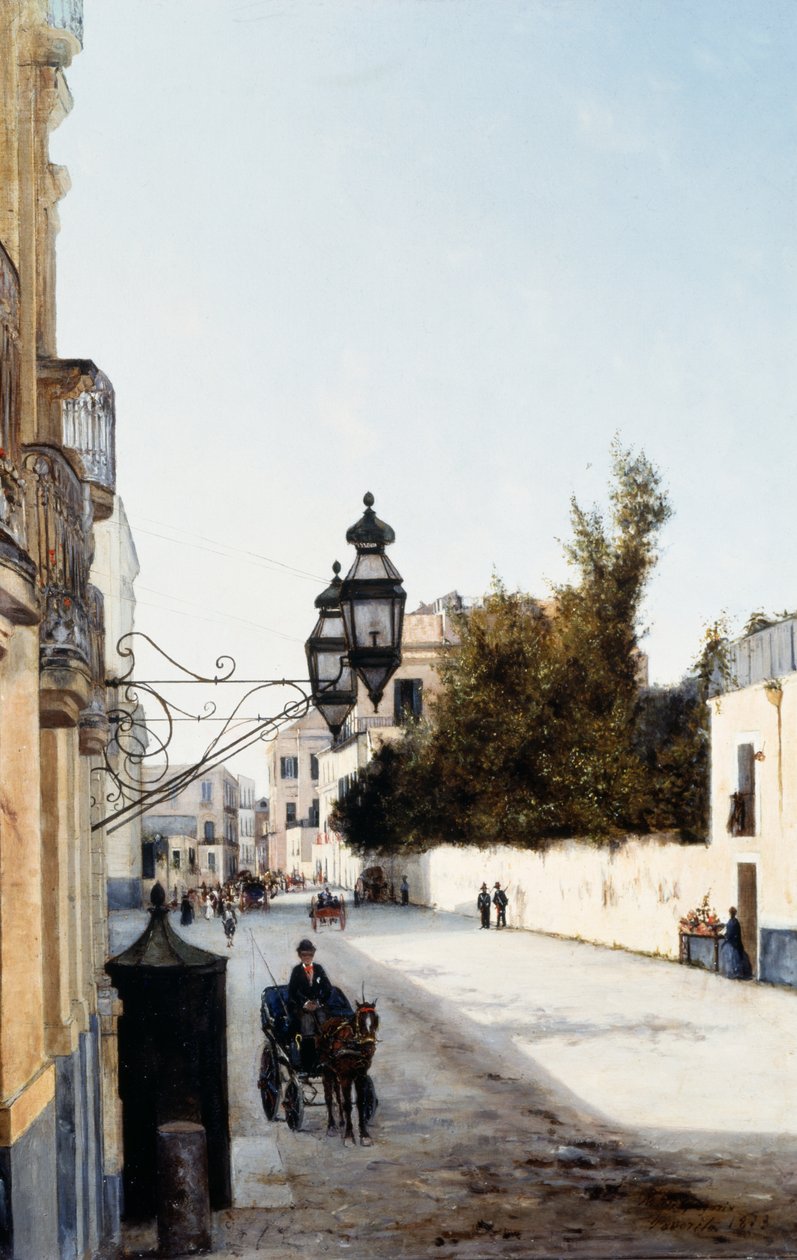 La Favorita in Portici (olie på lærred) af Marco di Gregorio