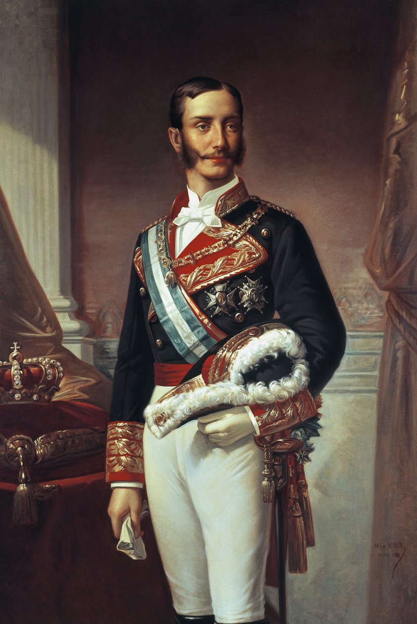 Portræt af Alfonso XII (Madrid af Marcos Giraldez de Acosta
