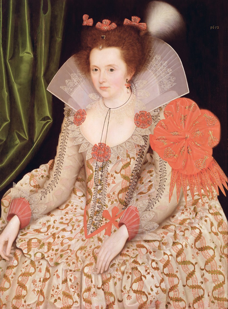 Prinsesse Elizabeth, datter af James I, 1612 (panel) af Marcus Gheeraerts