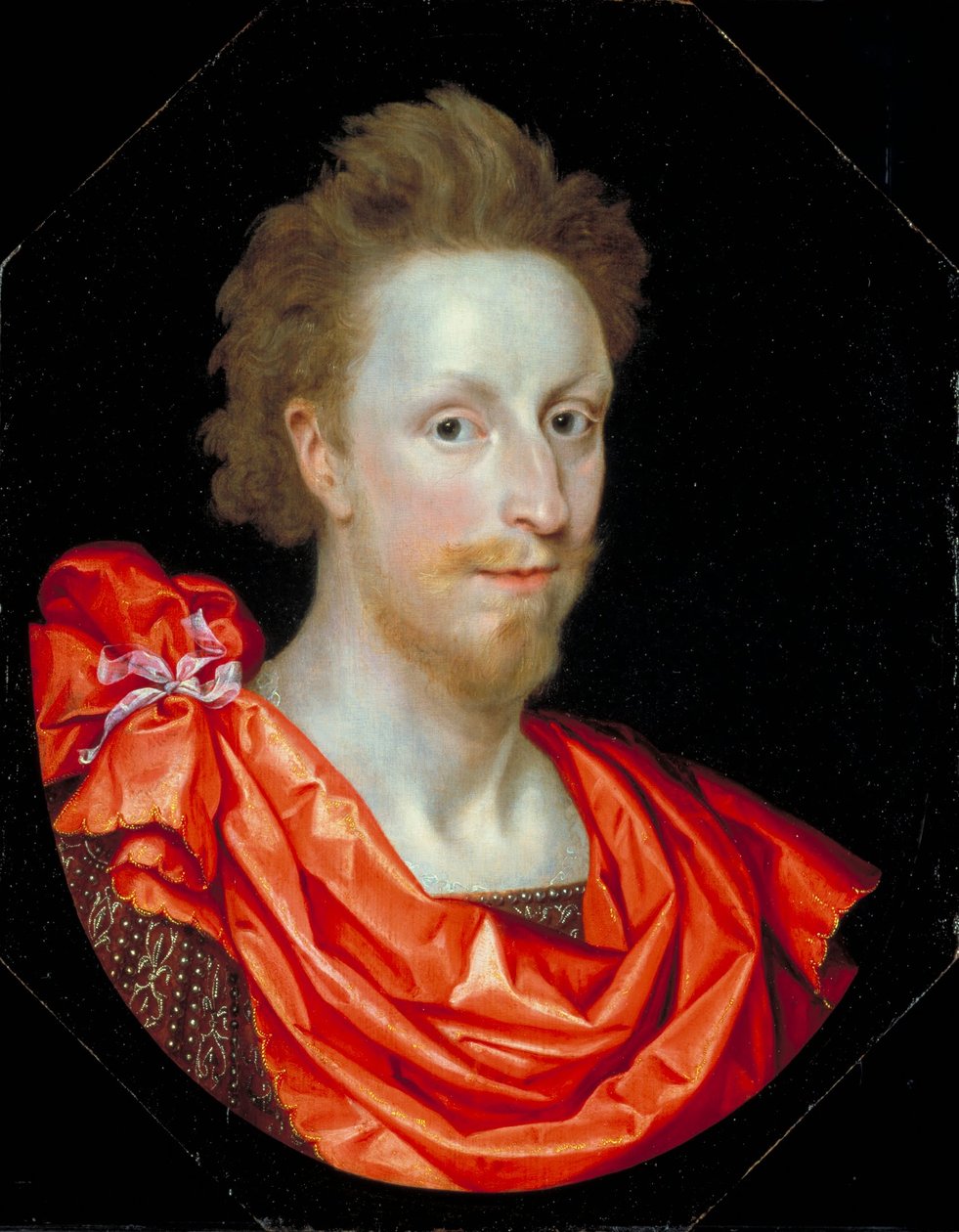 Portræt af en mand i klassisk kjole, muligvis Philip Herbert, 4. jarl af Pembroke af Marcus Garret Gheeraerts the Younger
