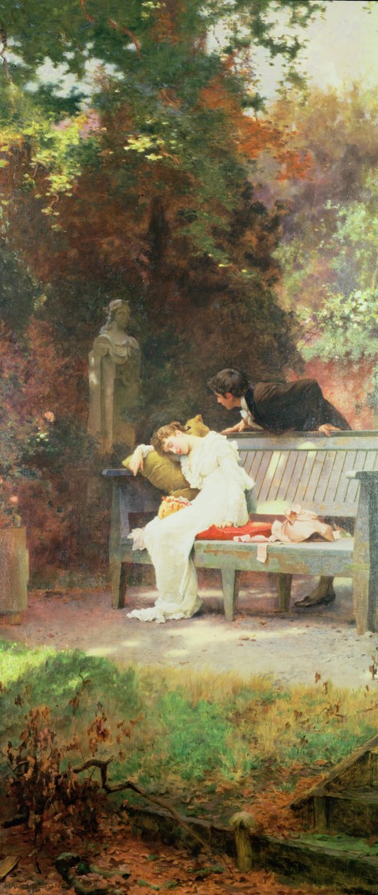 Et stjålet kys, 1894 af Marcus Stone