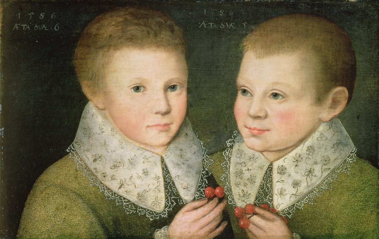 Portræt af to brødre, 1586 af Marcus Gheeraerts