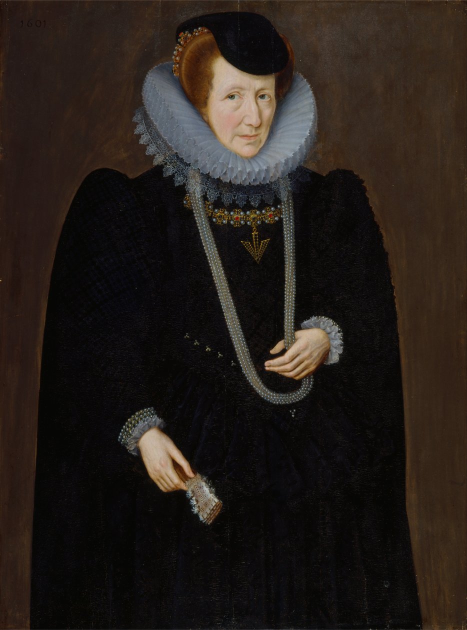 Portræt af en kvinde, sandsynligvis Mary, Lady Scudamore af Marcus Gheeraerts the Younger