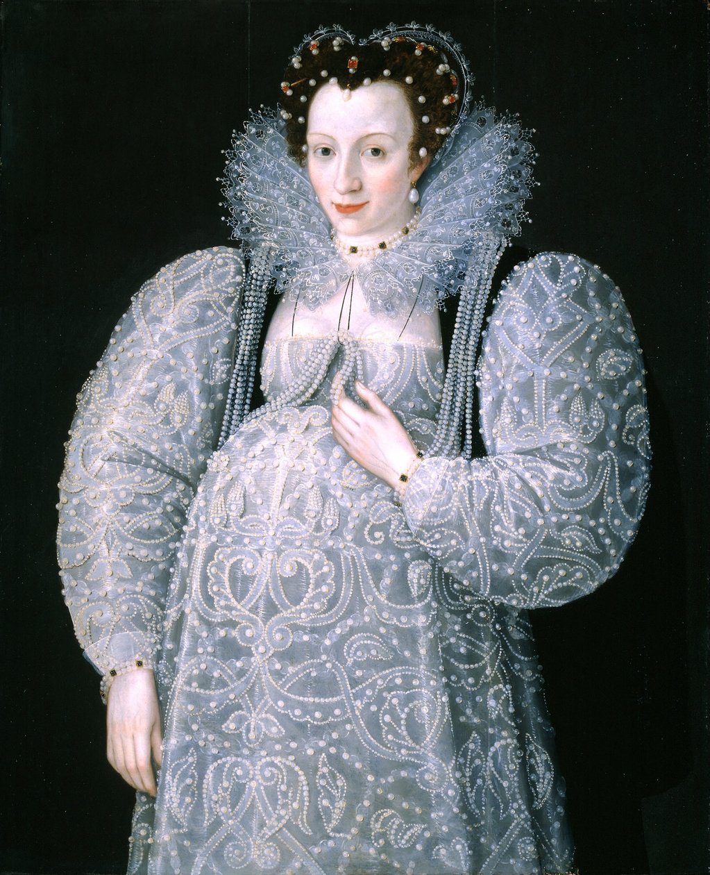Portræt af en ukendt dame af Marcus Garret Gheeraerts the Younger