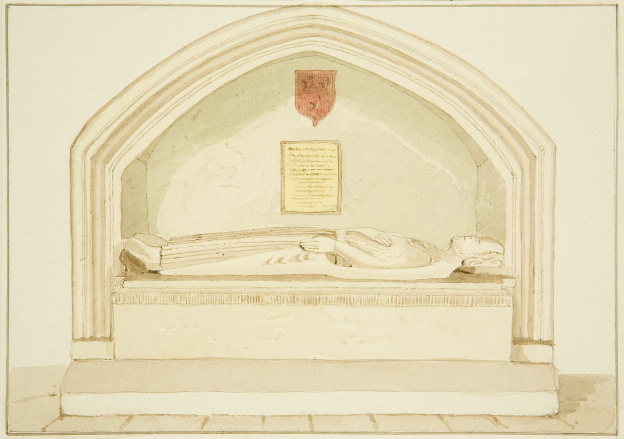 Monument af Robert, jarl af Gloucester, i South Aisle of St James