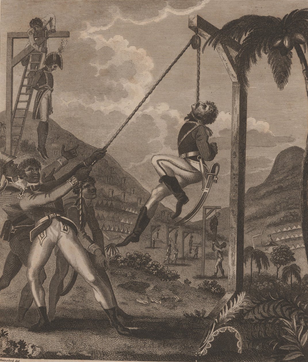 Den haitiske revolution. Slaveoprør natten til den 21. august 1791, 1805. af Marcus Rainsford