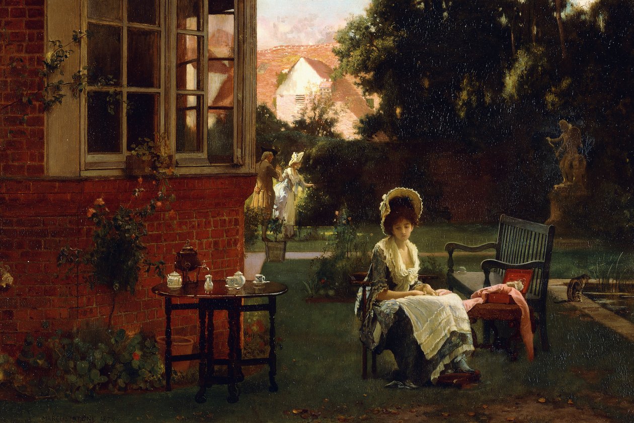 I skyggen, 1879 af Marcus Stone