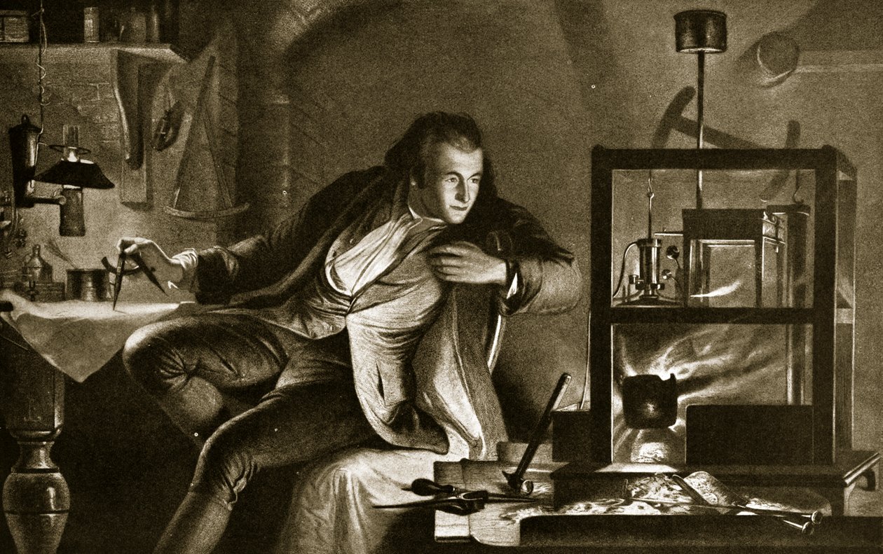 James Watt and the Steam-Engine, illustration fra 