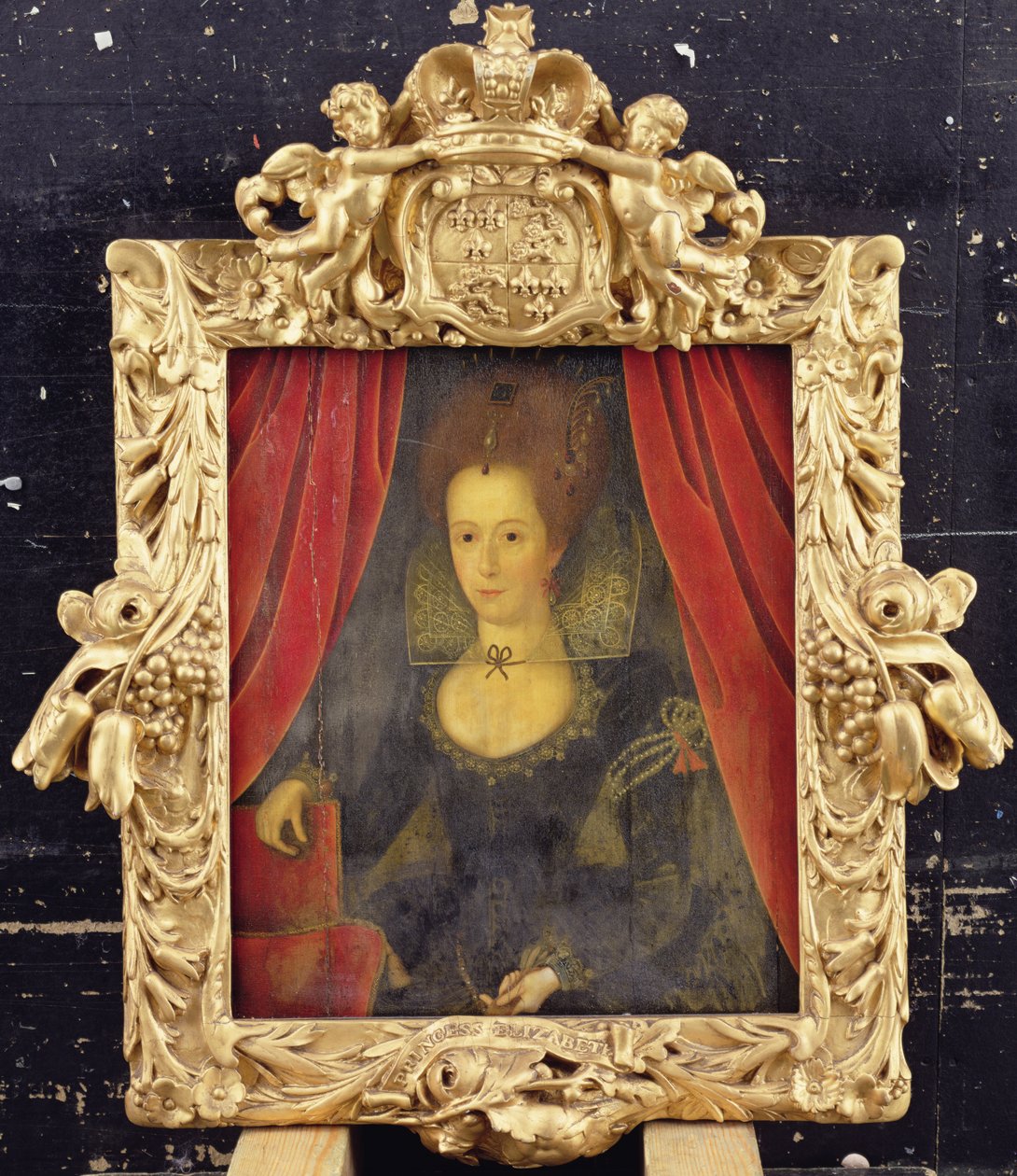 Portræt af en dame, der siges at være prinsesse Elizabeth, ca. 1560 (olie på panel) af Marcus the Younger (follower of) Gheeraerts