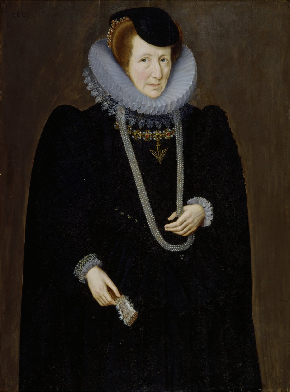Portræt af en kvinde, sandsynligvis Eleanor Packington, Lady Scudamore af Marcus the Younger Gheeraerts