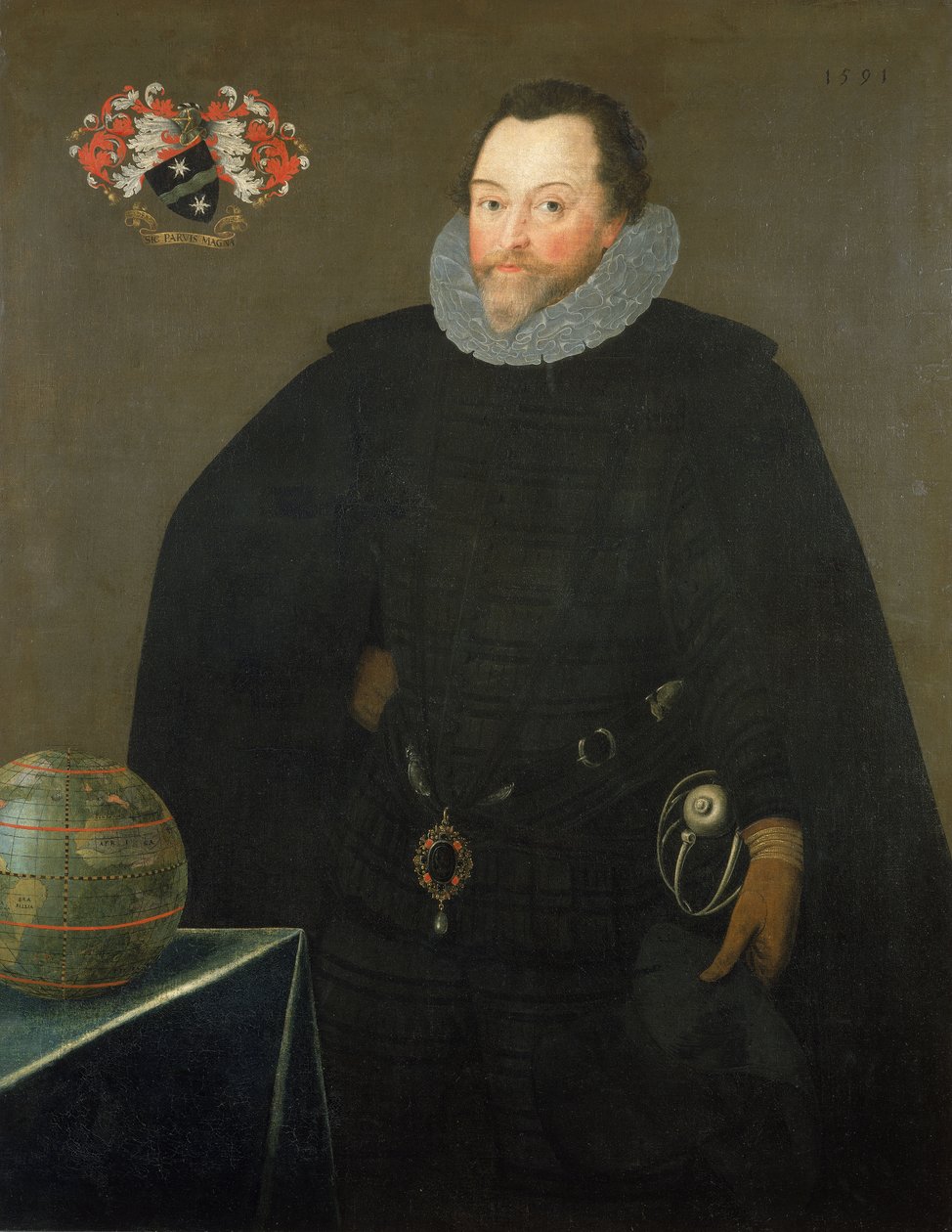 Sir Francis Drake (1540-1596) af Marcus the Younger Gheeraerts