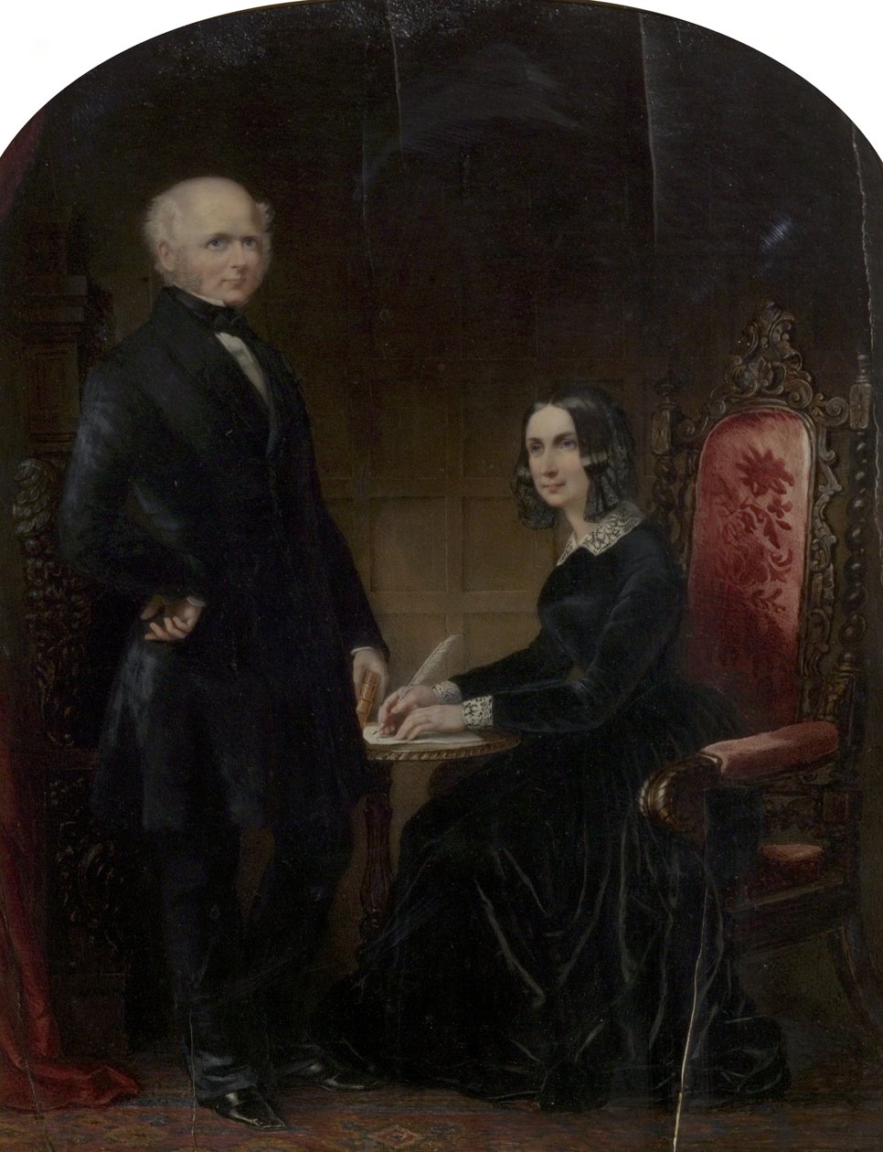 William og Mary Howitt af Margaret Gillies