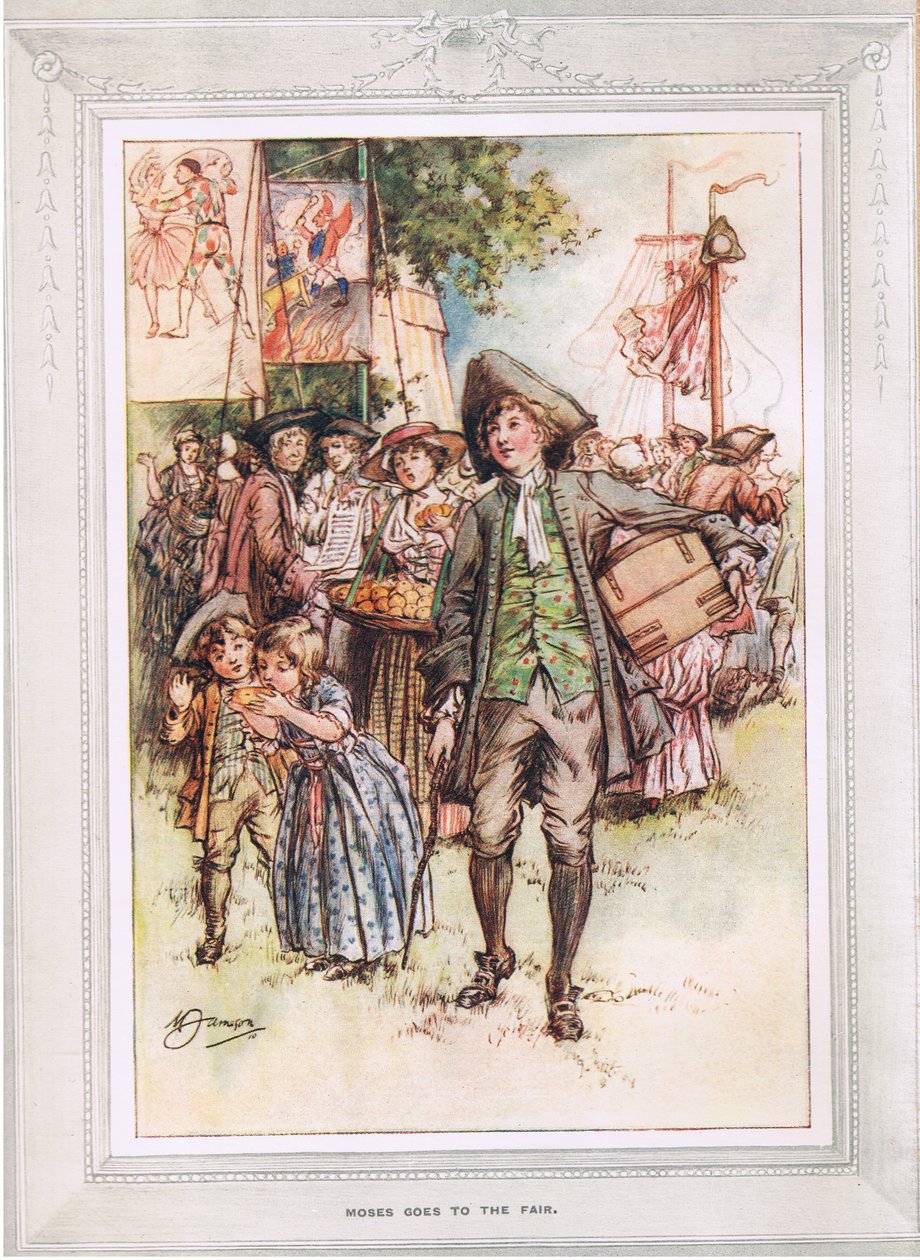 Moses går til messen, illustration fra 