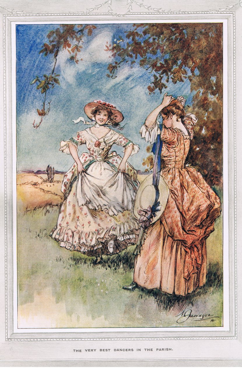 De allerbedste dansere i sognet, illustration fra 
