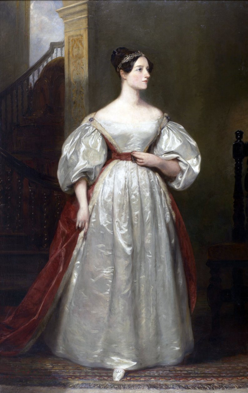 Portræt af Ada Lovelace af Margaret Sarah Carpenter