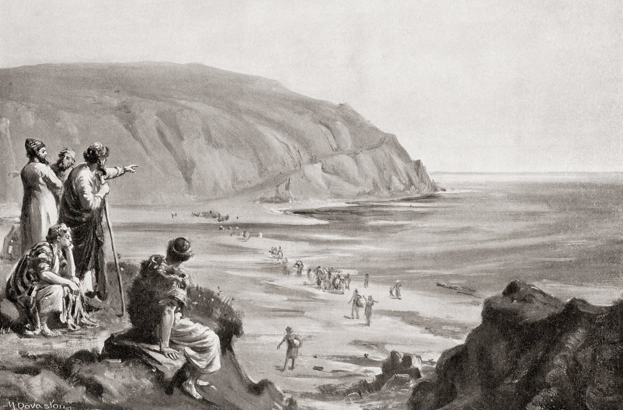 Fønikernes ankomst til Middelhavets østlige bredder, ca. 1500 f.Kr., fra Hutchinson