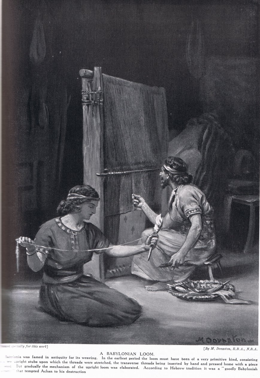 En babylonisk væv, illustration fra 