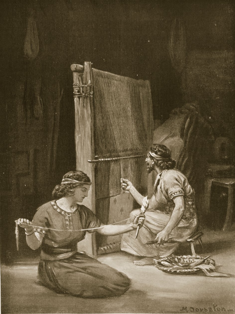 En babylonisk væv, illustration fra 