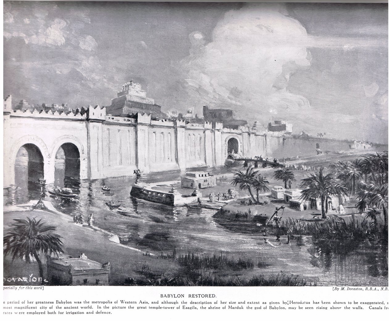 Babylon Restored, illustration fra 