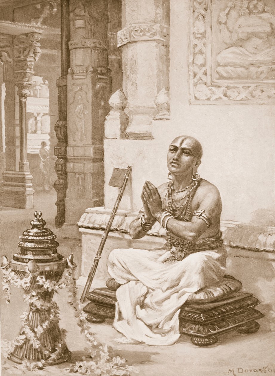 Ramanuja funderer over sin filosofi om den ene personlige Gud af Margaret Dovaston