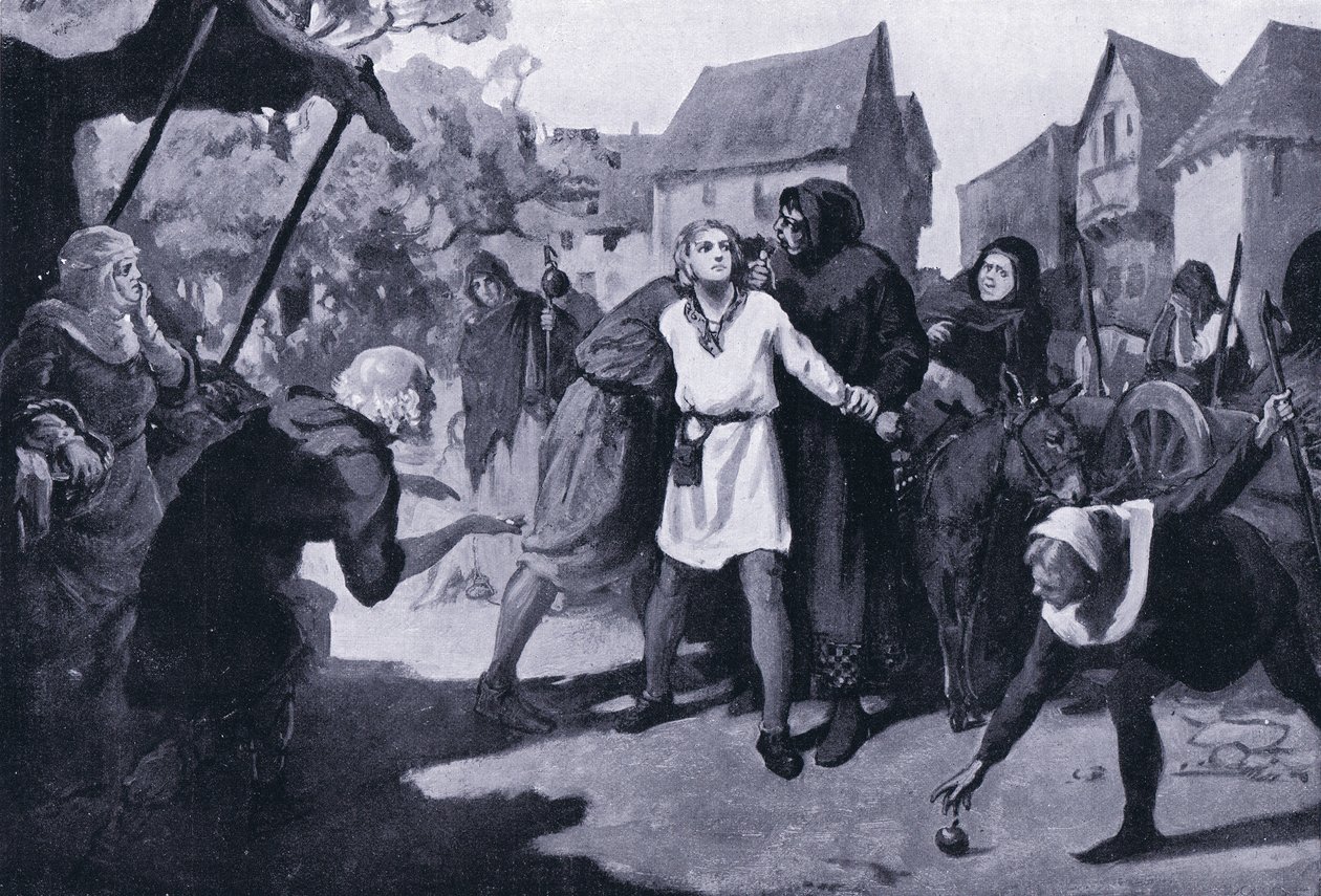 Richards side vækker mistanke på markedspladsen i Erdburg AD1192 af Margaret Dovaston