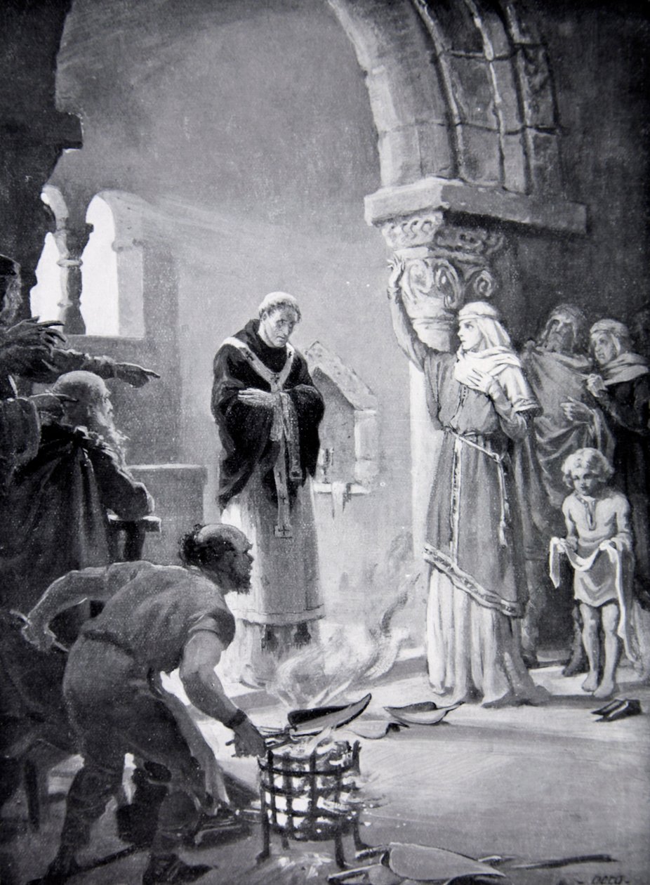 The Judgement of the Nine Ploughshares, illustration fra 