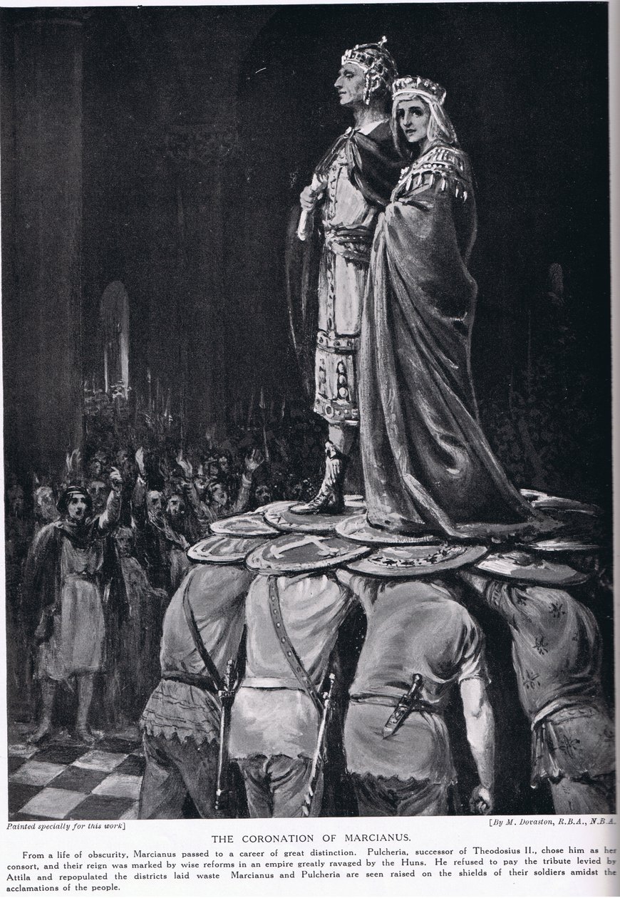 Kroningen af Marcianus af Margaret Dovaston
