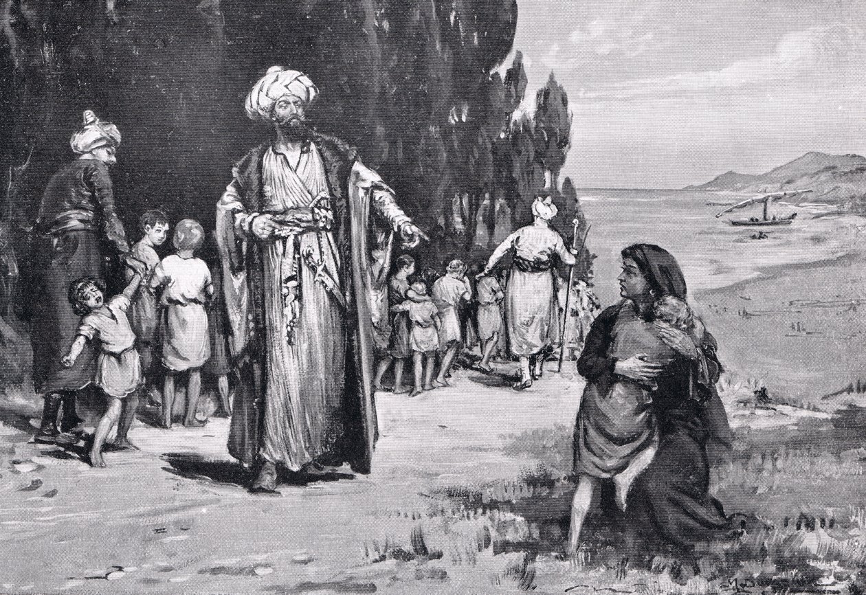 Børnenes hyldest til tyrkerne, illustration fra 