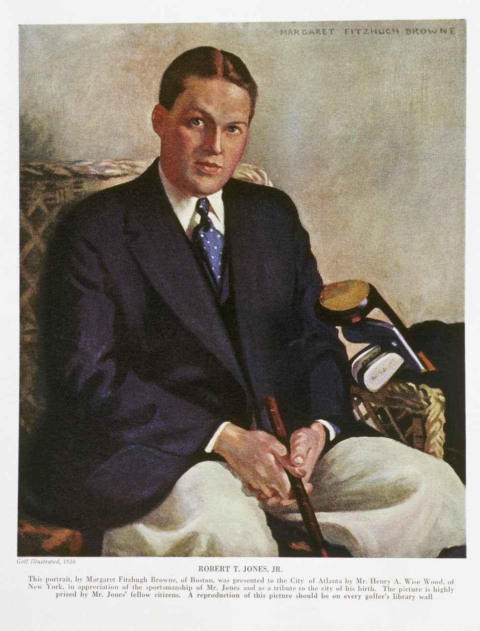 Portræt af Bobby Jones, 1930 af Margaret Fitzhugh Browne