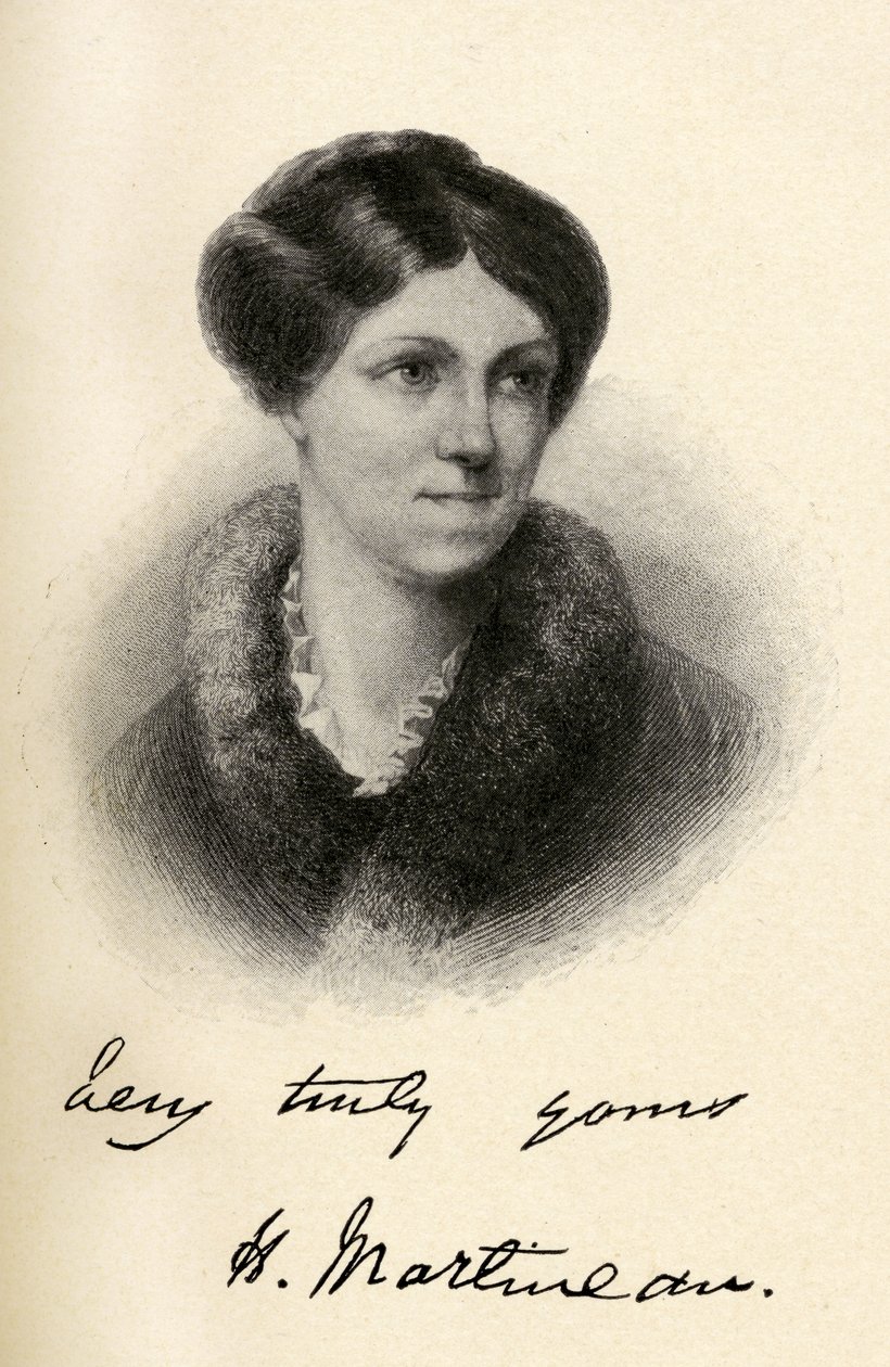 Harriet Martineau (1802-1876) illustration fra 
