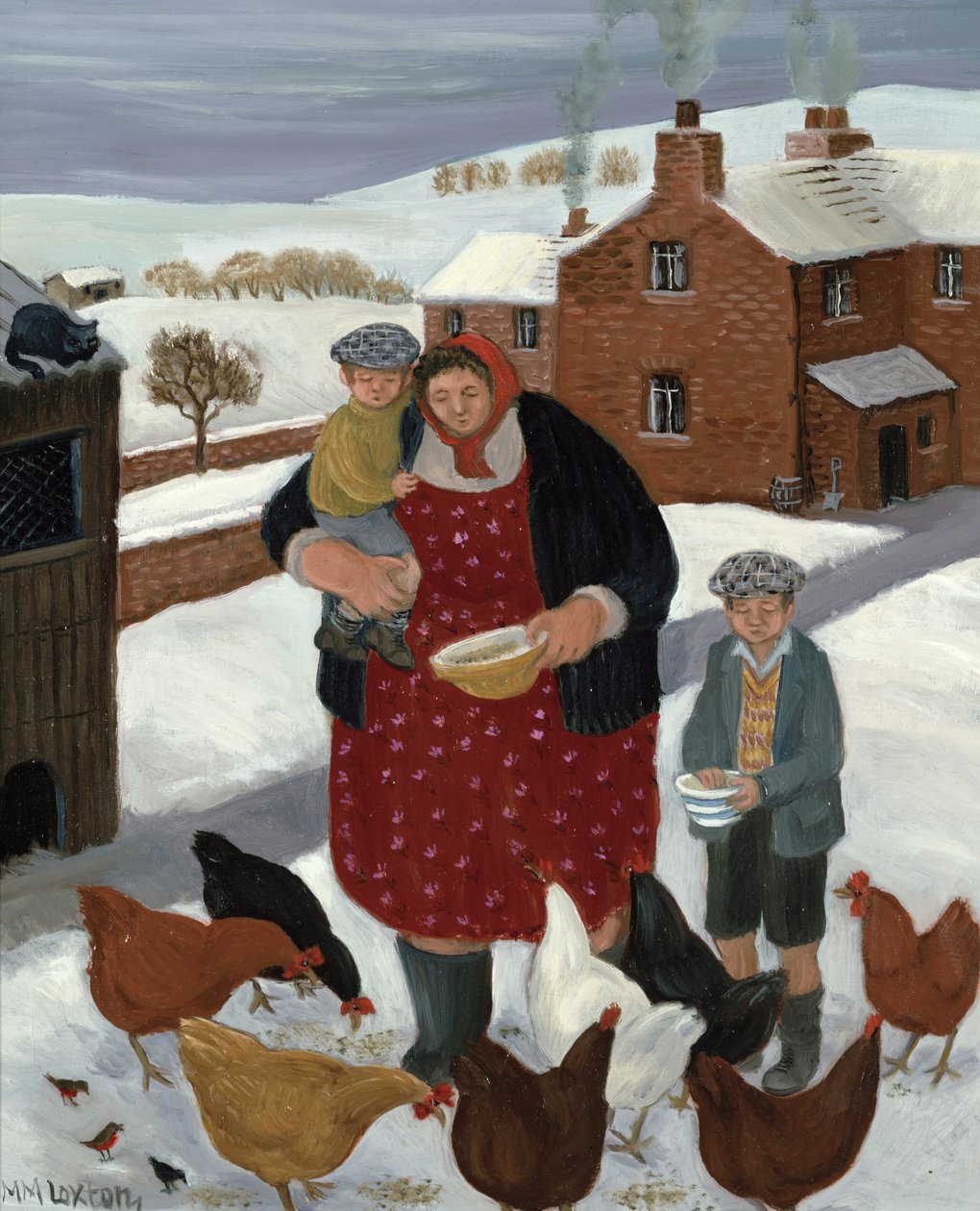 Baghaven om vinteren af Margaret Loxton