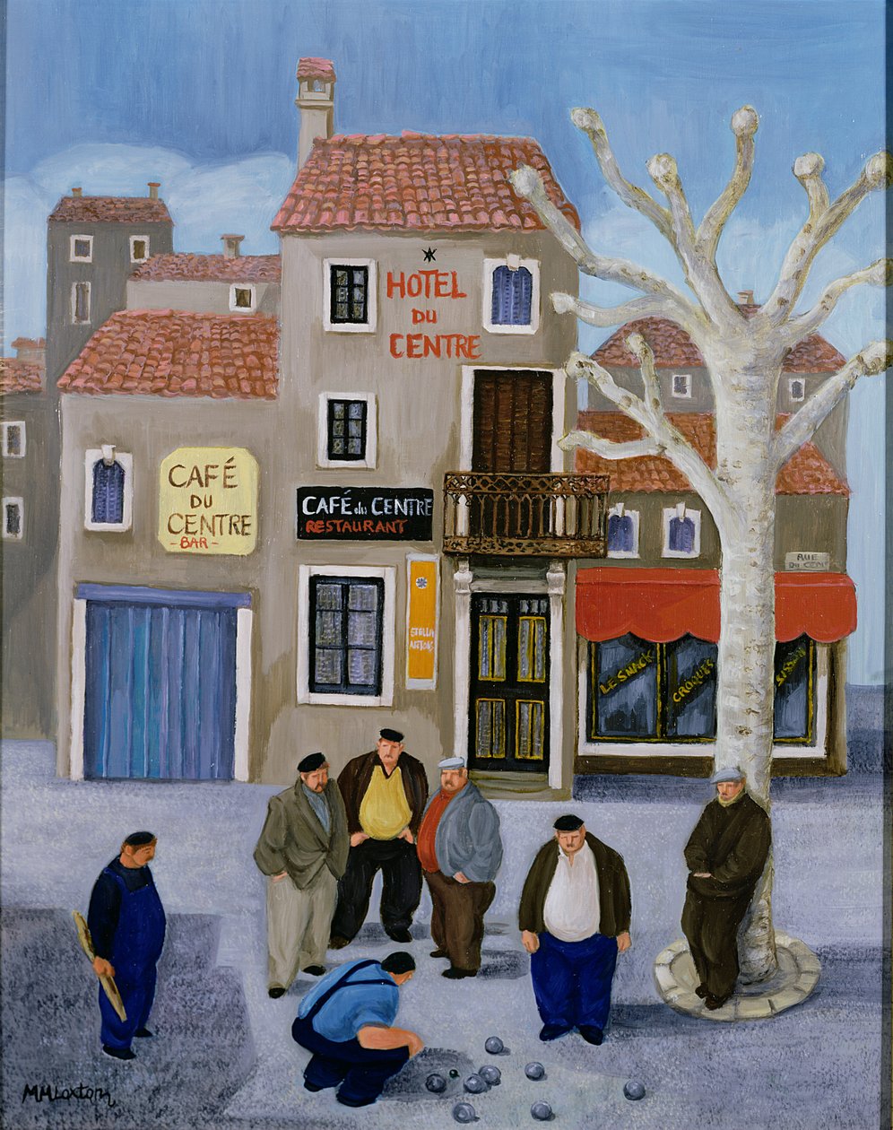 Cafe du Centre af Margaret Loxton