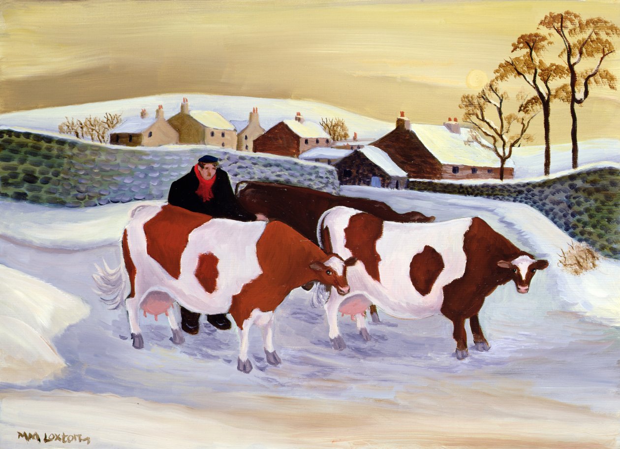 På vej til malkning af Margaret Loxton