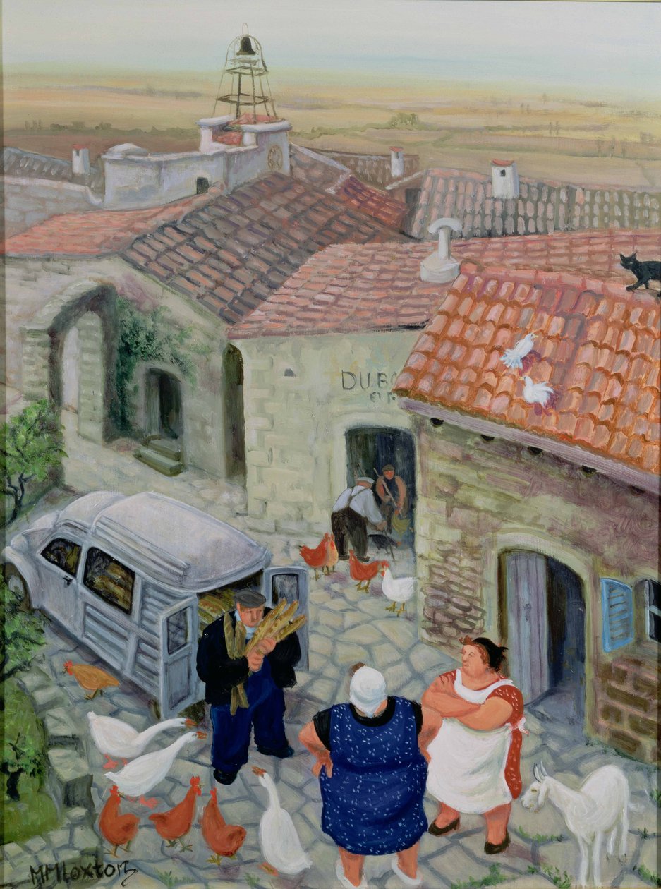 Bageren (olie på lærred) af Margaret Loxton