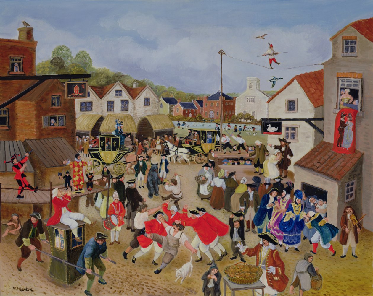 Landsbyens marked af Margaret Loxton